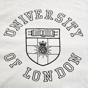 Vintage 90s University of London ULU Tee | White Unisex XL | UK College Shirt